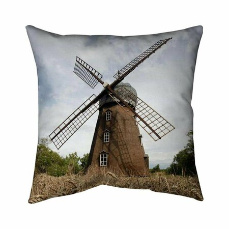 FONDO 26 x 26 in. Windmill-Double Sided Print Indoor Pillow FO2792925